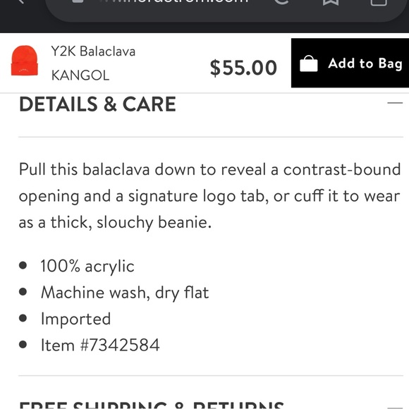 Kangol Y2K balaclava beanie Rouge red NWT - Picture 8 of 11